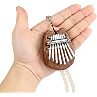 Alnicov Piano de pulgar Kalimba de 8 teclas- piano de dedo de madera maciza Super MiNi con cordón- adecuado para…